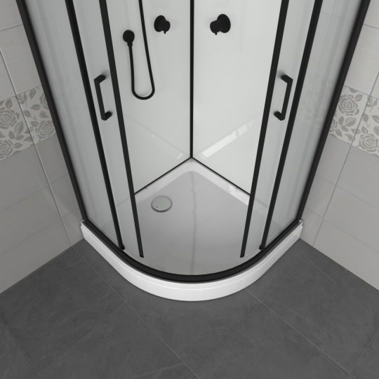 Душевая кабина Triton Прайм-Блэк-Вельвет А 90х90 низкий поддон